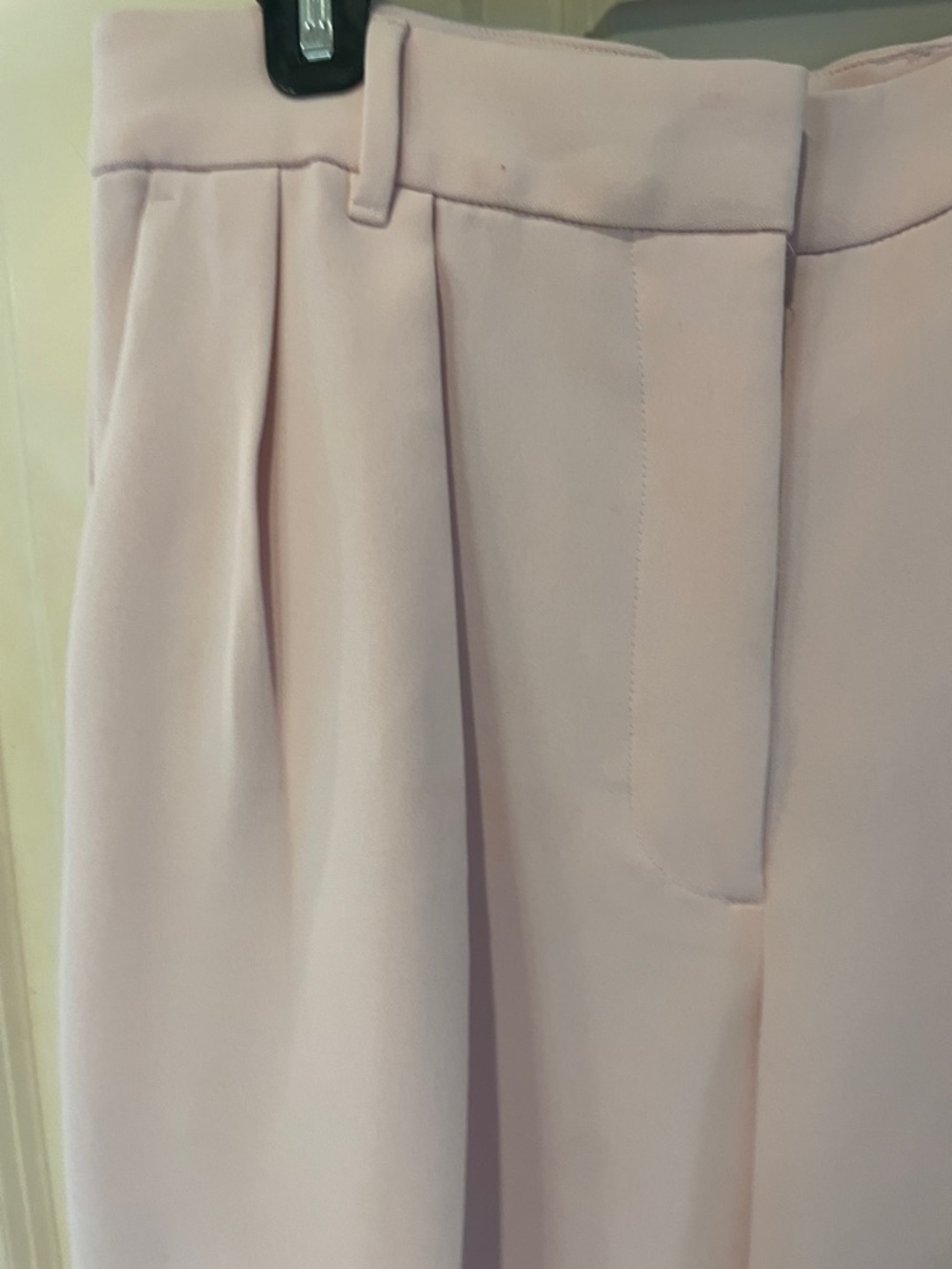 Banana Republic Pale Pink Wide-Leg Dress Pants - Picture 2 of 4